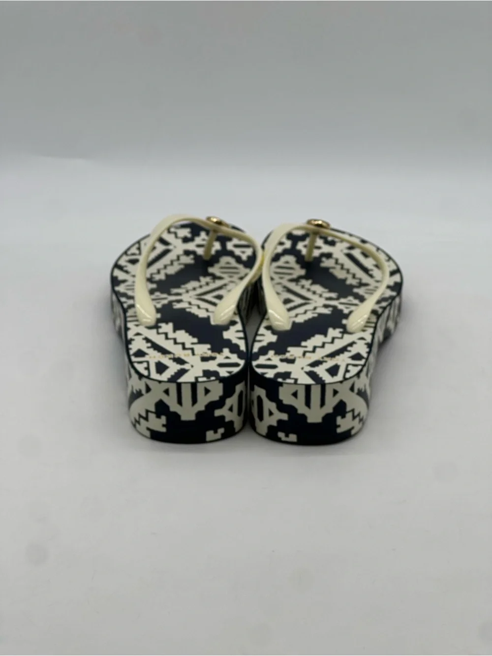 Tory Burch Wedge Flip-Flops. Size 9